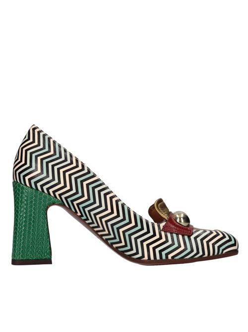 Décolleté in pelle CHIE MIHARA | ODASHI VOLVOBLU-BRONZO-ROSSO-VERDE